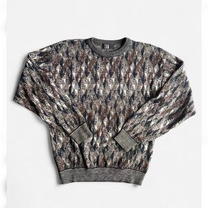 Vintage 90s TSR USA Geometric Abstract Sweater men’s Large